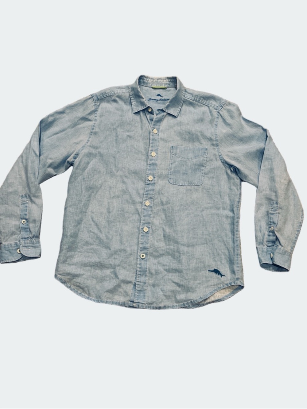 Tommy Bahama Men's Paradise Breezer Long Sleeve Linen Sport Shirt - Picture 2 of 6